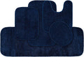 Garland Rug Traditional Nylon Washable Navy 5 Piece Set - Soft Bath