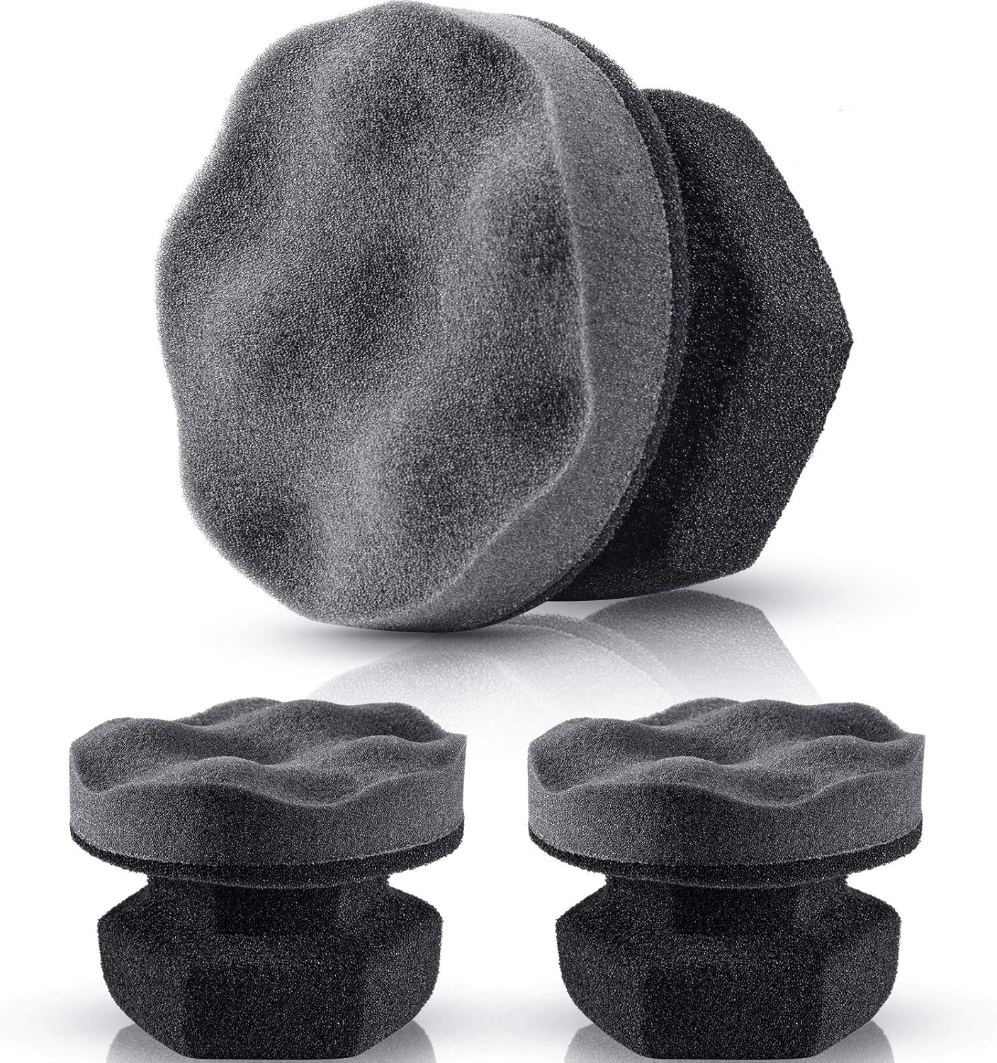 3-Pc Tire Shine Applicator Set - Reusable & Effortless!