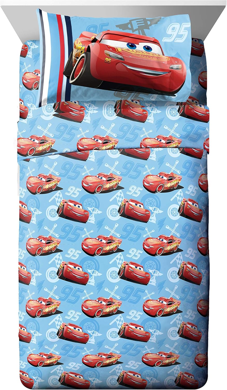 Jay Franco Kids Sheet Set - Ultra-Soft Cars Bedding for Twin