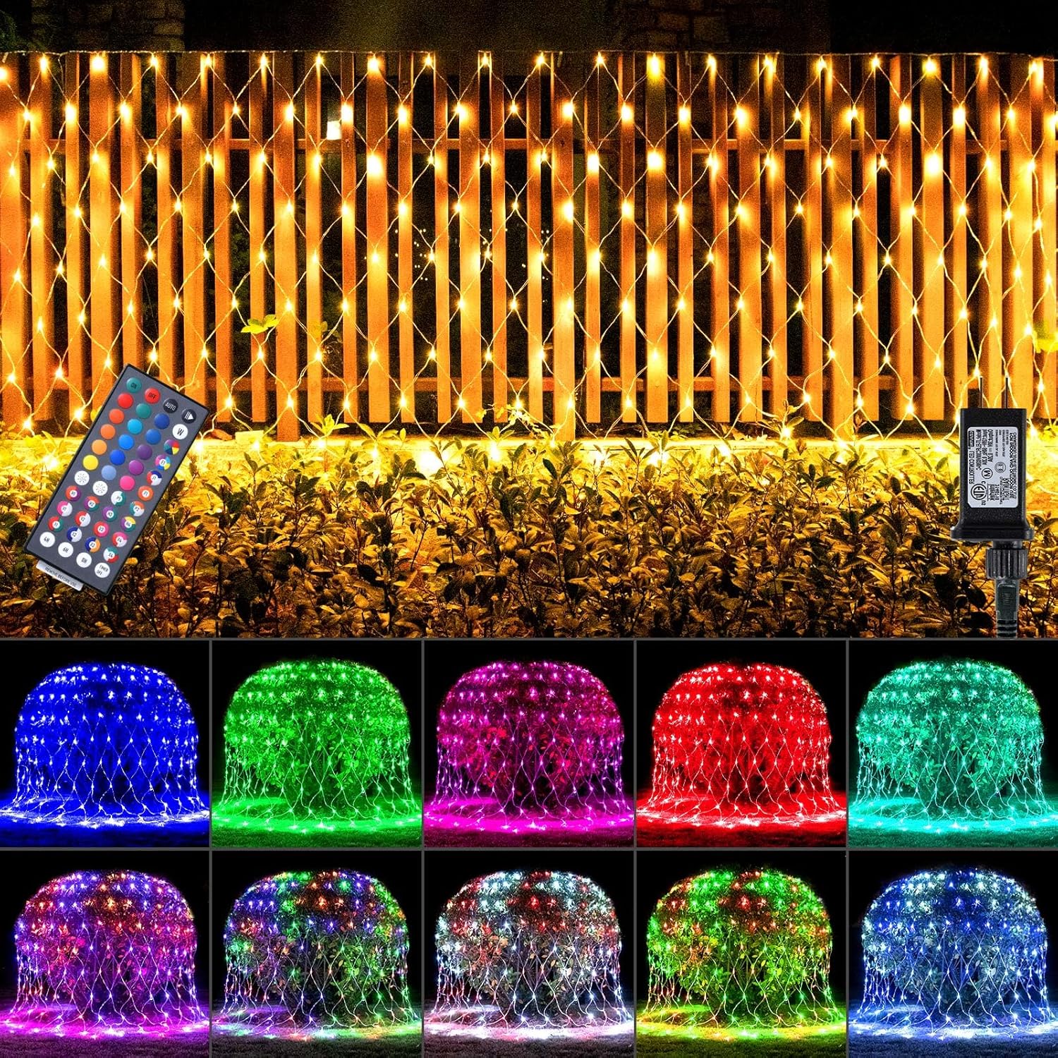 LitHome Color Changing 240 LED Christmas Net Lights for All Occasions
