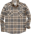 Stylish Dubinik Flannel Shirt for Men with Pearl Snap Front