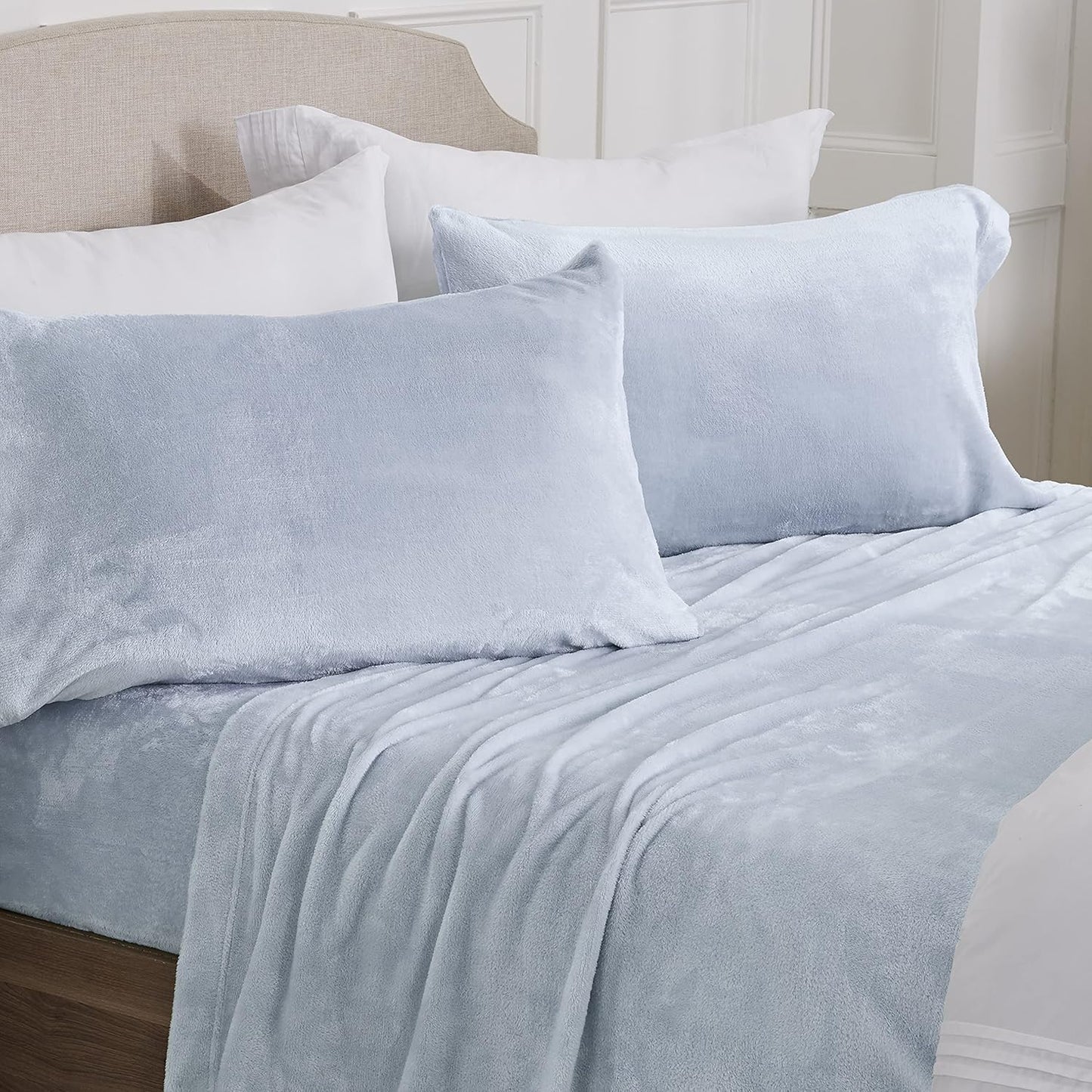 Ultra Soft Micro Fleece Sheets Set with Extra Deep Pockets