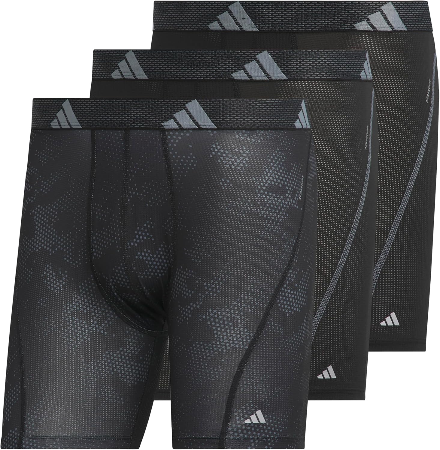 adidas Men's Performance Athletic Mesh Boxer Briefs 3-Pack