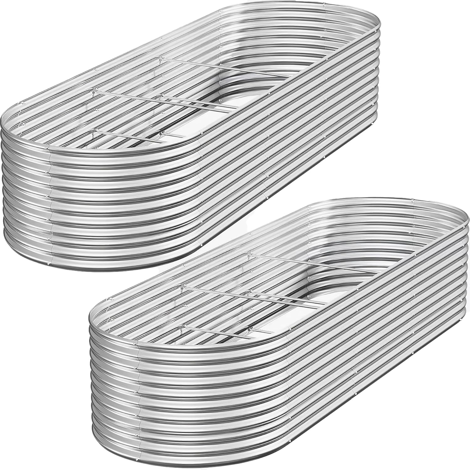 FRIZIONE 9 in 1 Tall Galvanized Raised Garden Bed for Vegetables