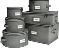 Hard Shell China Storage Containers 6 Piece Set - Safe Plate & Mug