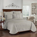 King Charles Modern Farmhouse Floral Matelasse Coverlet Full/Queen