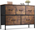WLIVE Dresser for Bedroom with 5 Drawers - Long Fabric Storage Chest