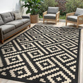 Outdoor Rug for Patio 8x10 ft - Reversible Waterproof Mat for Deck