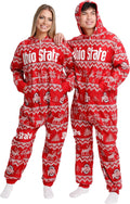 Unisex Polyester College Team Ugly Pattern Holiday Onesie - Cozy Fit
