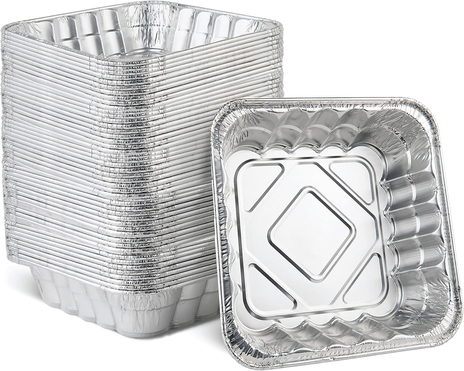 Plasticpro Disposable 10ft' X 10ft' Aluminum Baking Pans Pack of 50