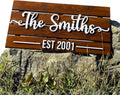 Custom Wooden Last Name Sign - Personalized Family Name Sign for Home