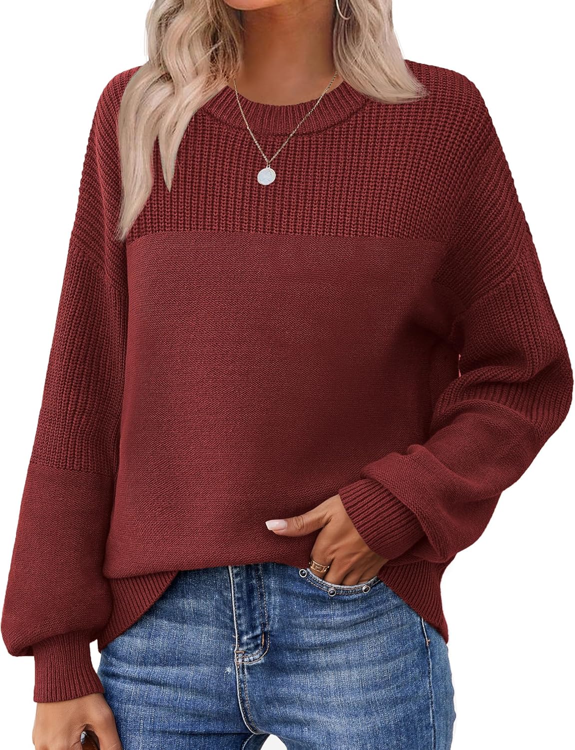 Zeagoo Women's Chunky Knit Sweater for Fall and Winter Wear