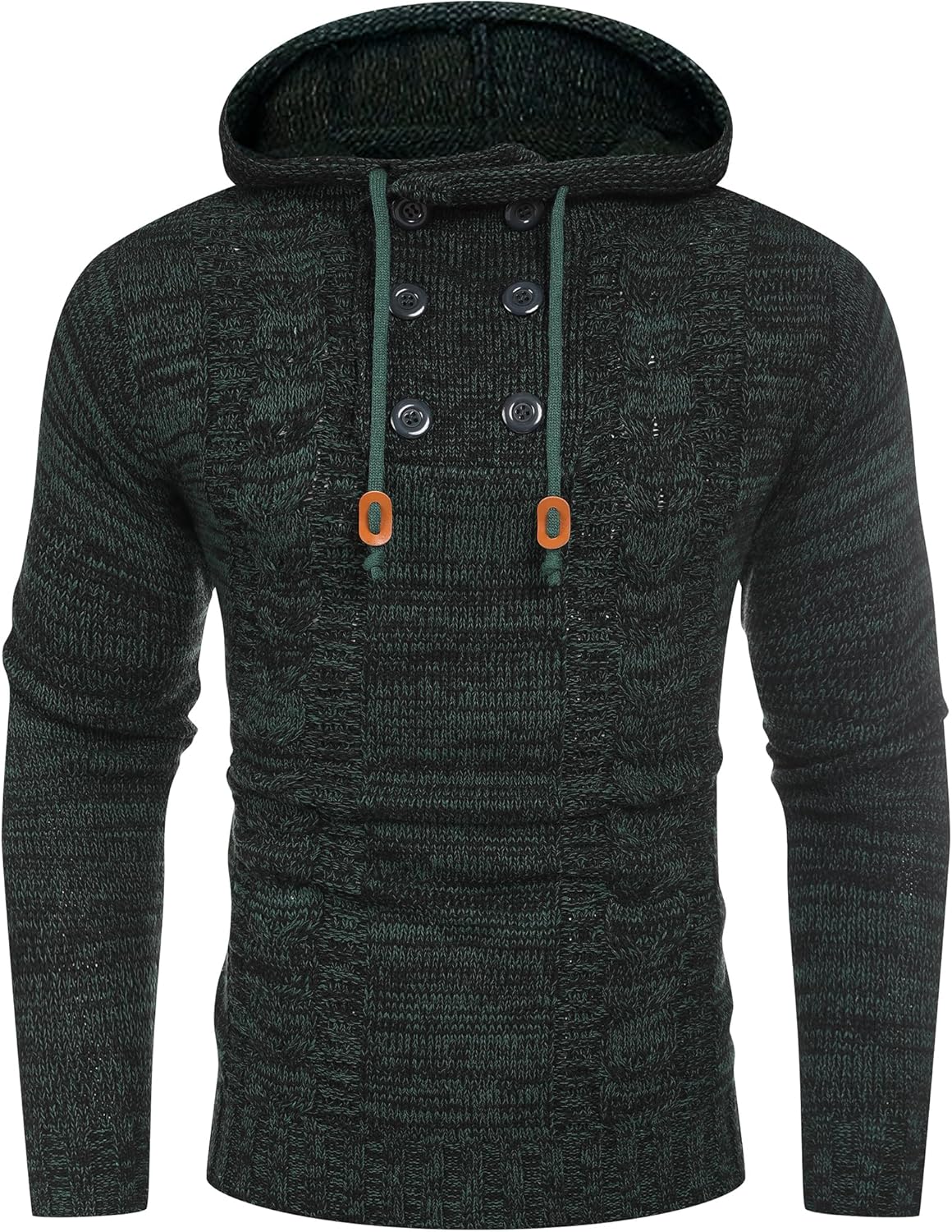 COOFANDY Mens Knit Pullover Hoodies for Stylish Comfort