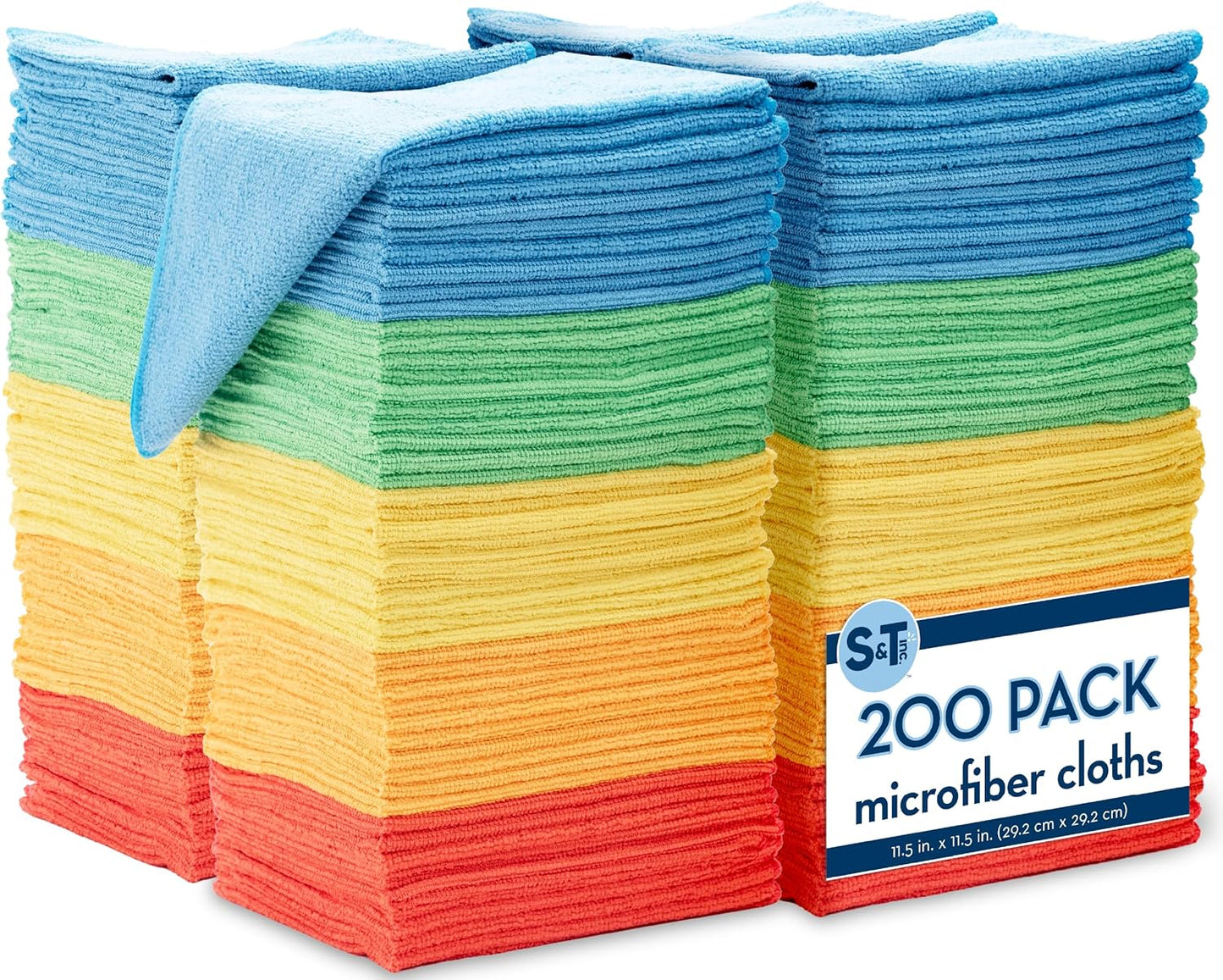 200 Pack Microfiber Cleaning Cloths for Home and Car Use