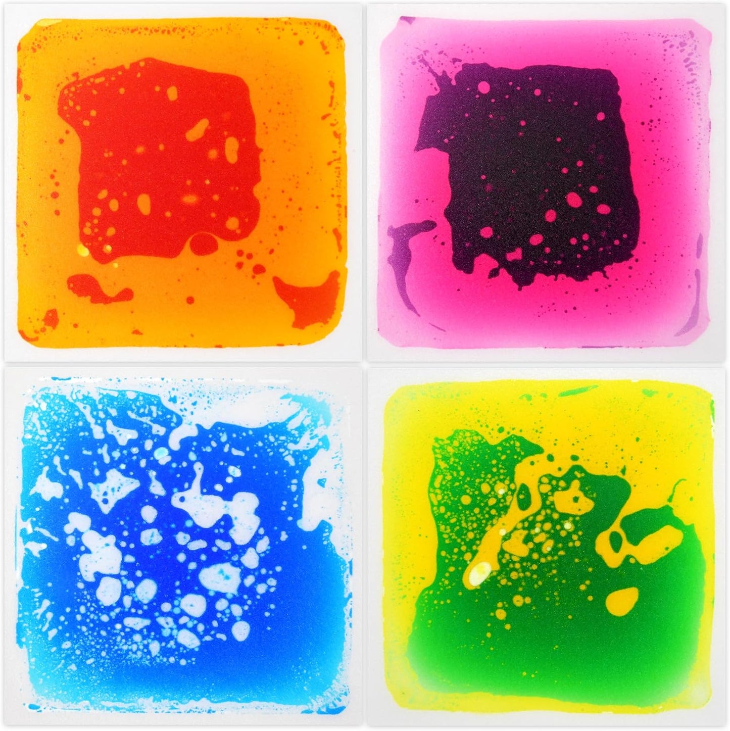 Colorful Liquid Sensory Floor Tiles for Kids Play Activity Fun