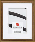 Craig Frames 314BR 14 x 22 Ornate Bronze Picture Frame - Matted for 11