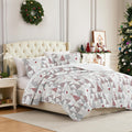King Christmas Quilt Set Reversible Coverlet - Cozy Holiday Bedding