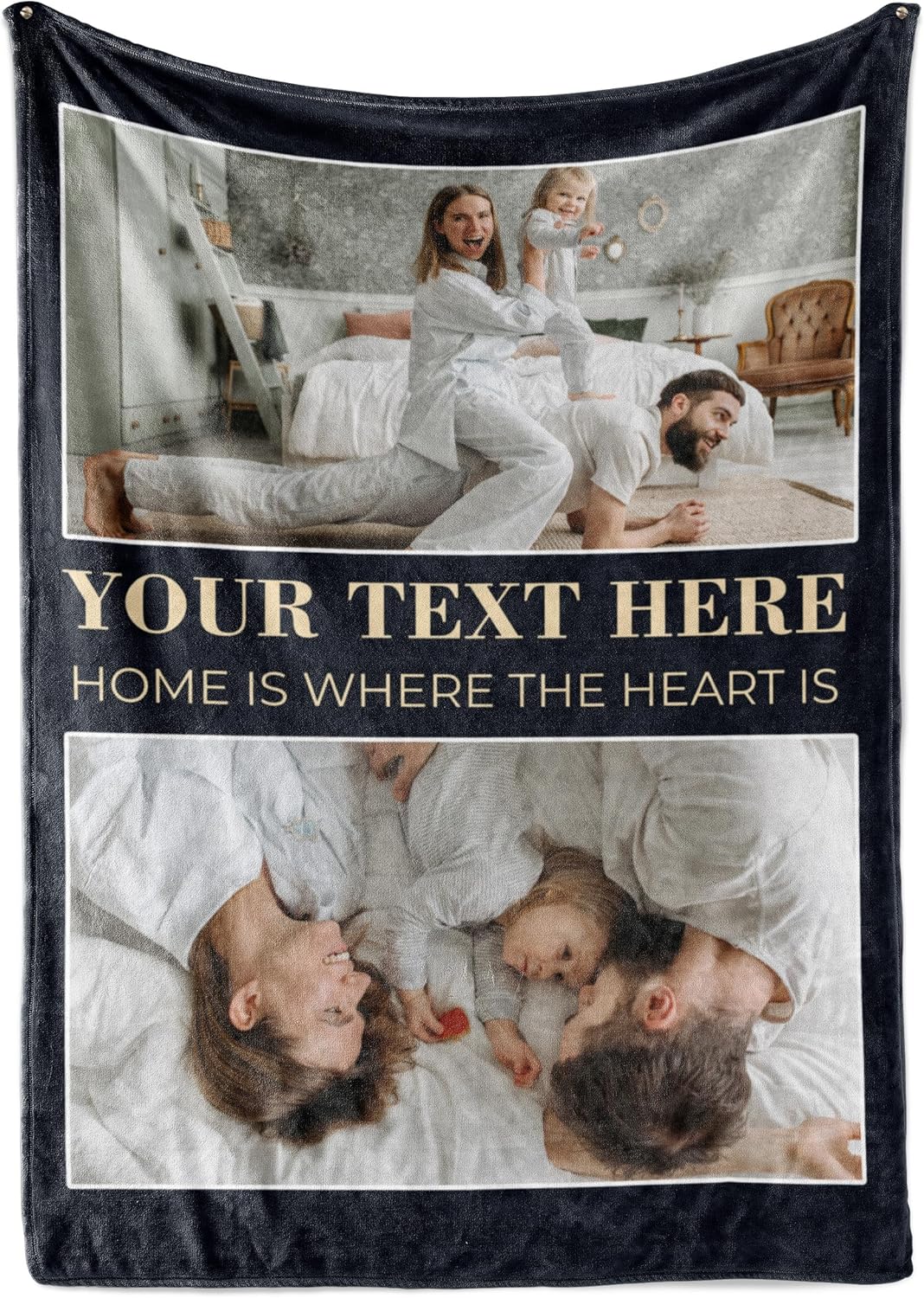 Custom Photo Blanket with Text - Perfect Personalized Gift