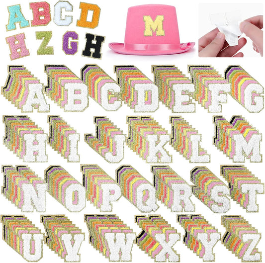 234 Pieces Self Adhesive Chenille Letter Patches for DIY Crafts
