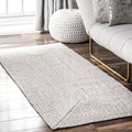nuLOOM 2 ft x 6 ft Solid Hand Braided Indoor/Outdoor Runner - Weather