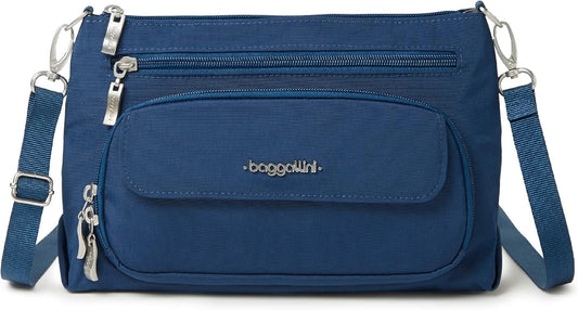 Baggallini Everyday Crossbody Bag with RFID Protection for Women