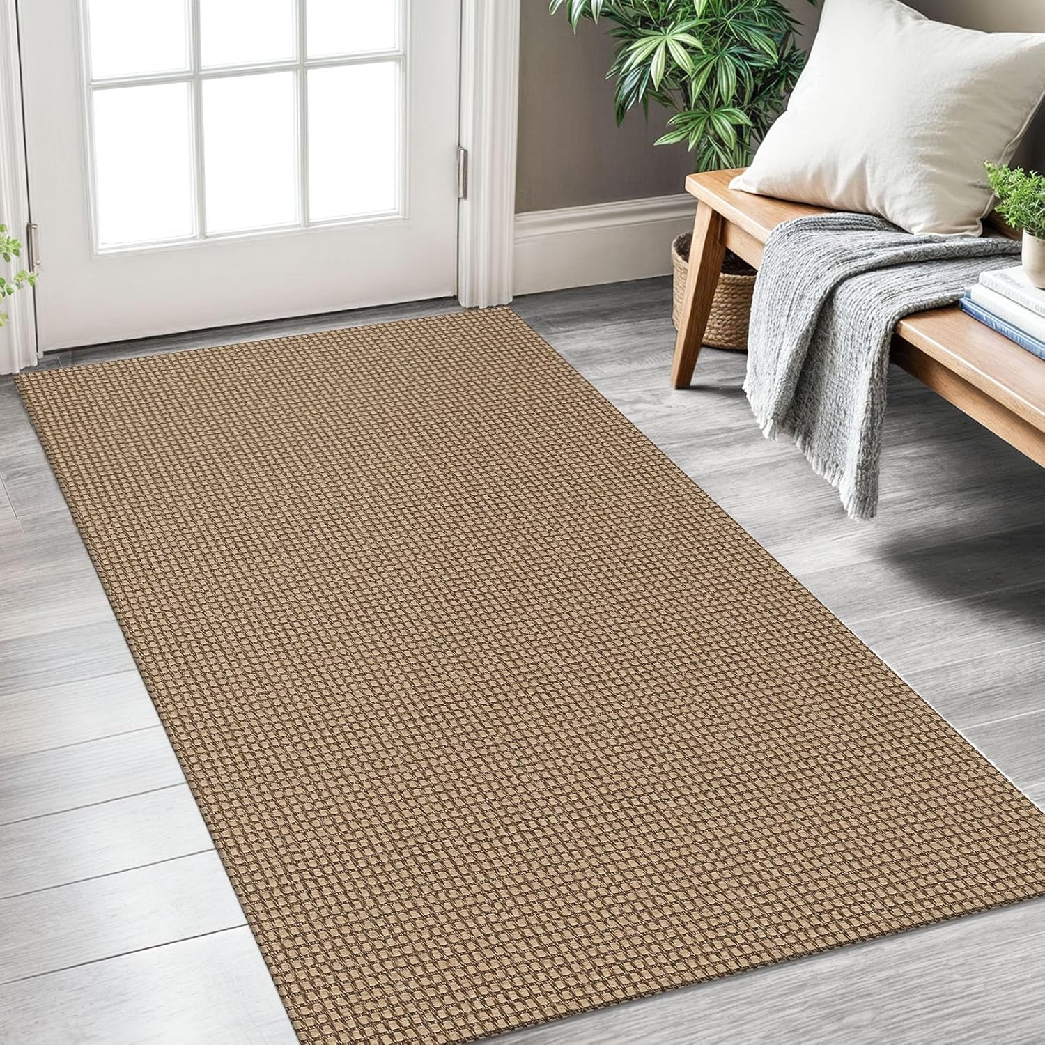 KOZYFLY Boho Rugs for Entryway 3x5 ft Washable Non Slip Rug