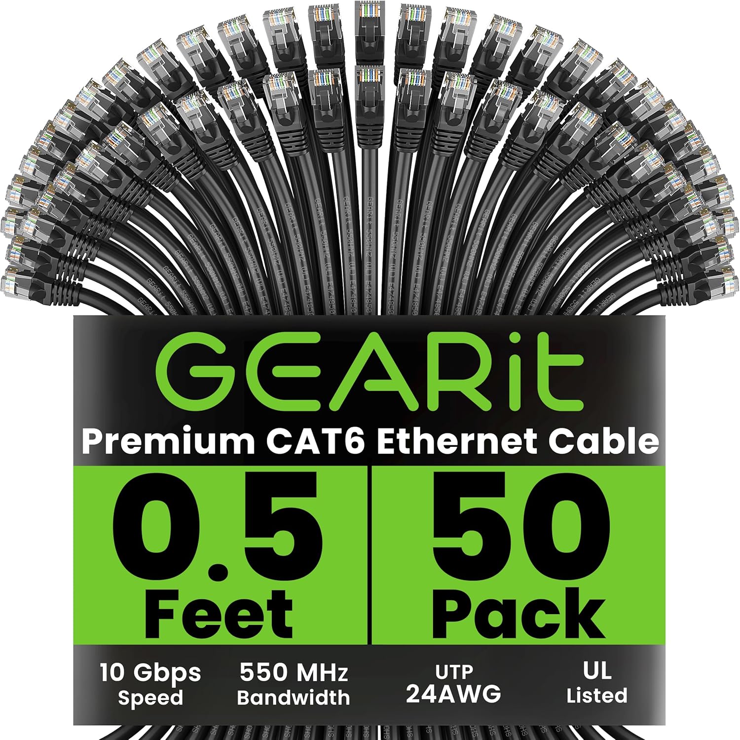 High-Performance Cat 6 Ethernet Cable Pack for Reliable Networking