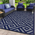 Outdoor Rug for Patio 5ftx8ft Waterproof Camping Mat - Reversible