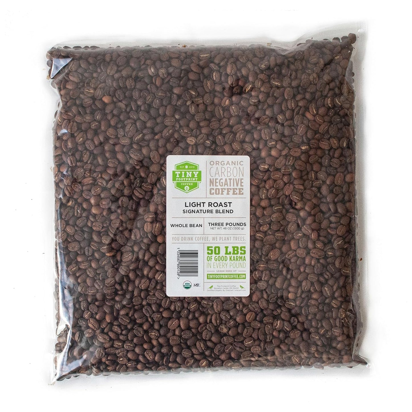 Tiny Footprint Coffee Organic Signature Blend Light Roast Whole Bean