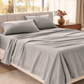 Bare Home Organic Cotton Flannel King Sheet Set for Comfort