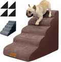 Dog Stairs & Pet Ramp 5-Step 24in Height - Gentle Curved Design
