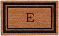 Monogram Doormat 36in x 72in Black Border - Oversized Coir Welcome