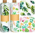 Reusable Paper Towels 50 Pcs Cotton Roll - Colorful Kitchen Cloths