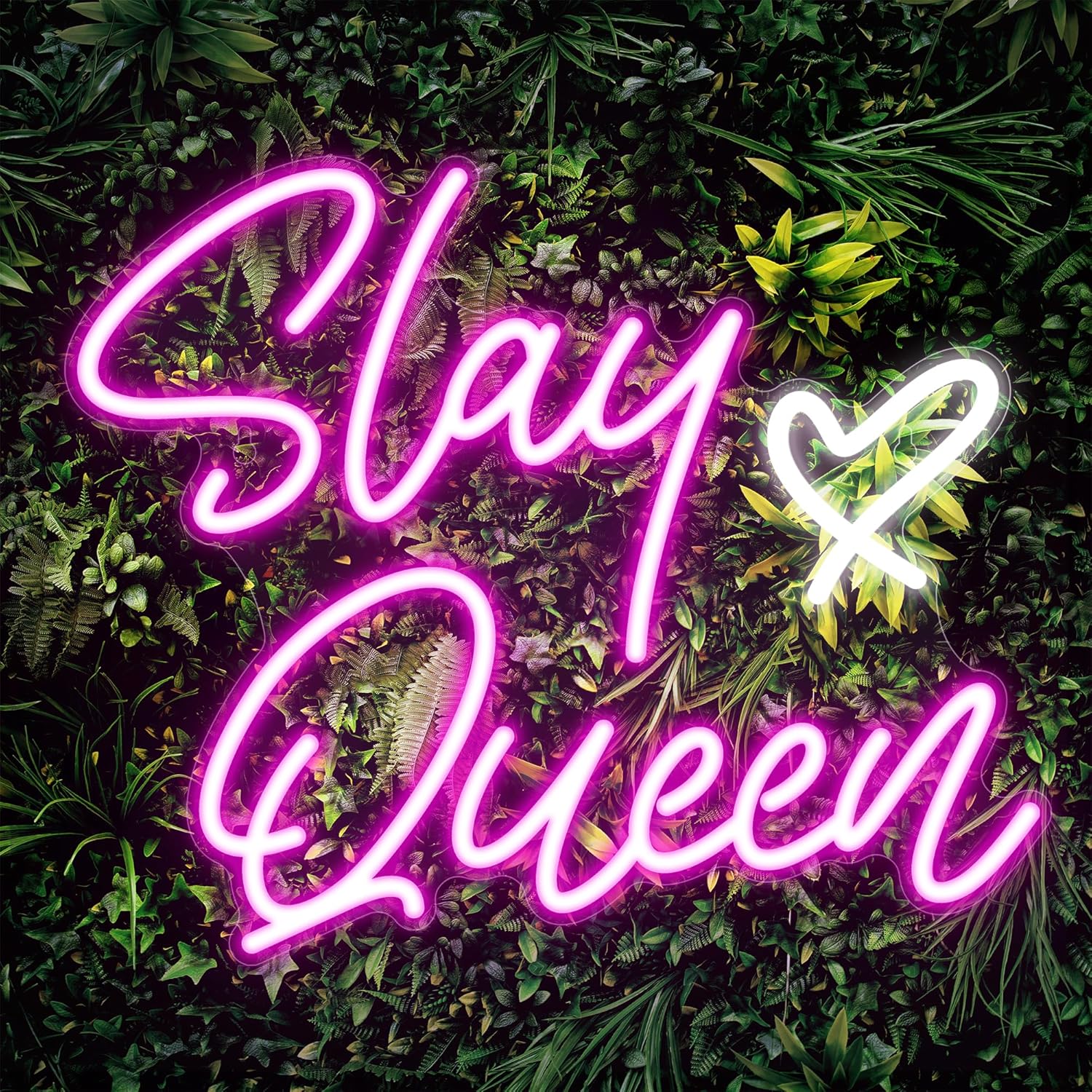 Slay Queen Neon Sign - Pink LED Light for Wall Decor