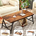 Folding Coffee Table Low Table for Floor Seating - Portable, No
