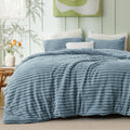 Bedsure Fluffy Comforter Set California King Size - Super Soft Mineral