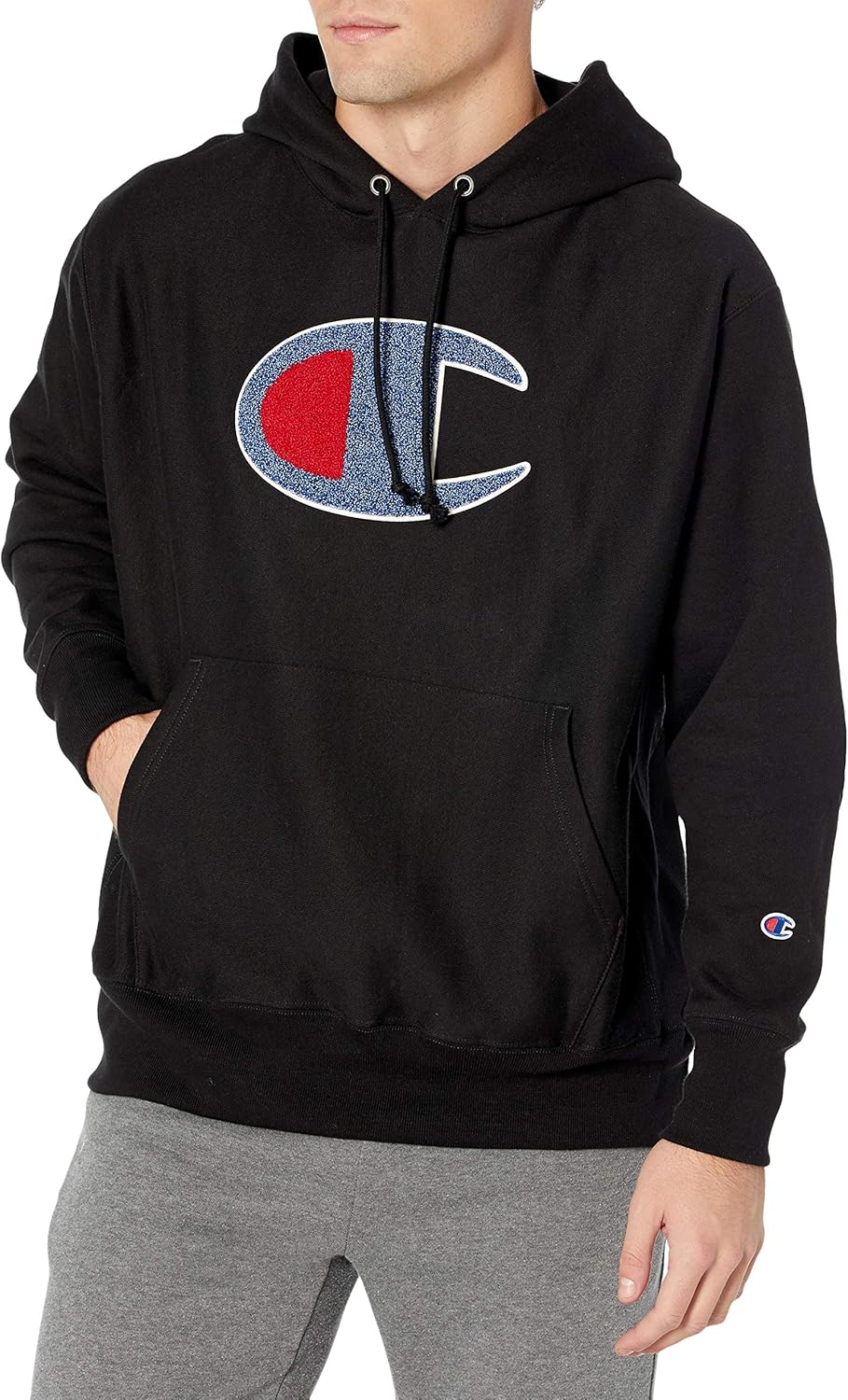 Champion Men's Reverse Weave Pullover - Bold Big C Logo