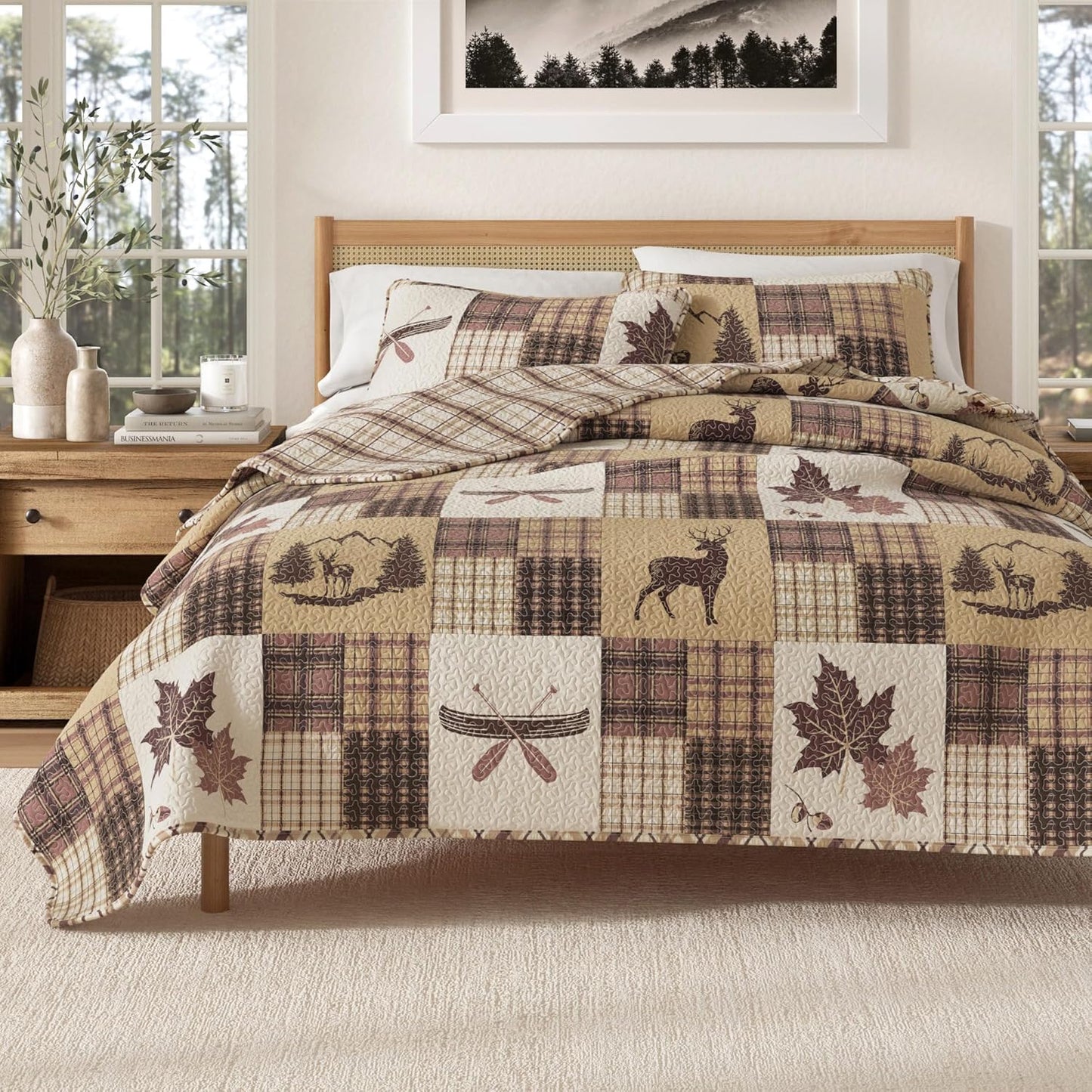 Great Bay Home Lodge Bedspread Full/Queen Quilt Set Review