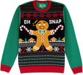 Ugly Christmas Sweater for Men - Bad Peeing Elf Crewneck