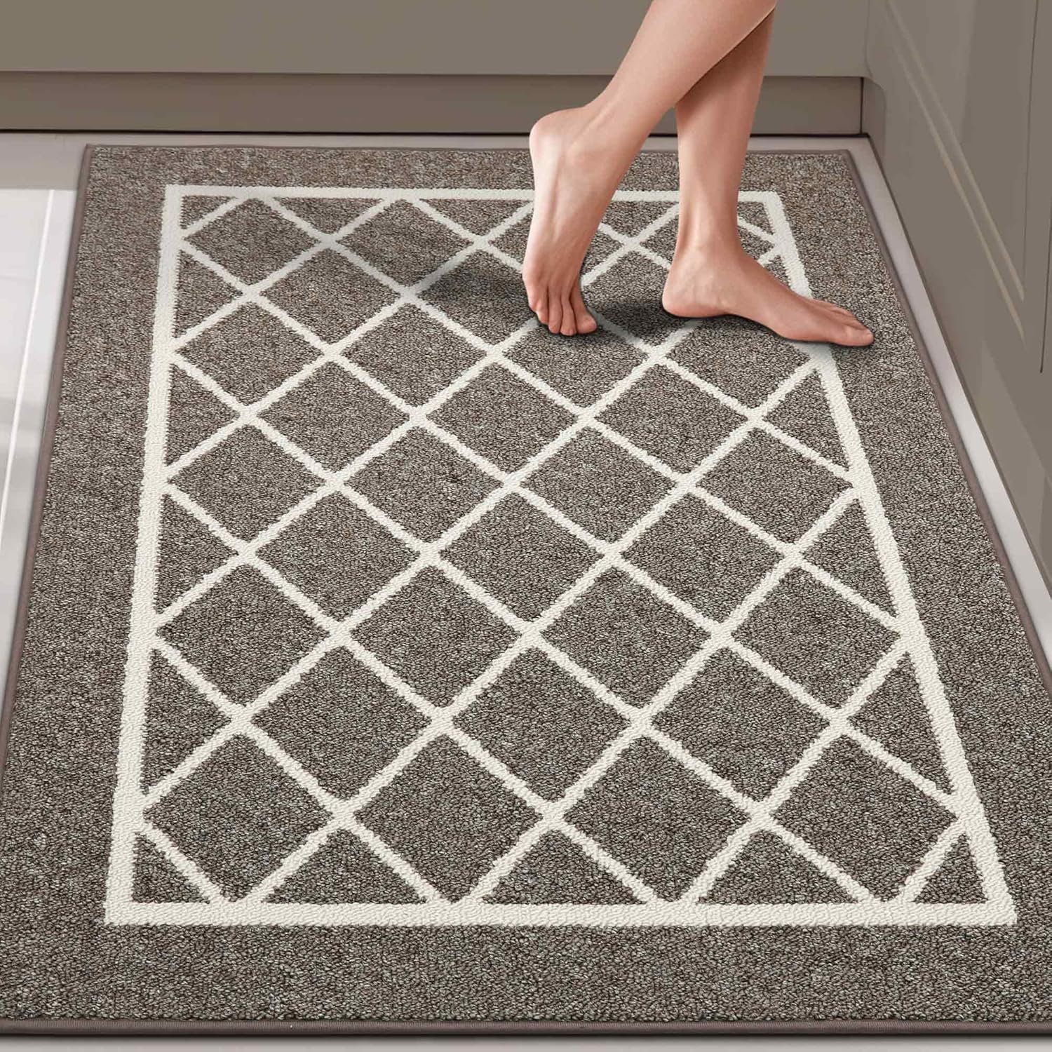 BEQHAUSE Kitchen Rugs Non Slip Mats for Floor Machine Washable