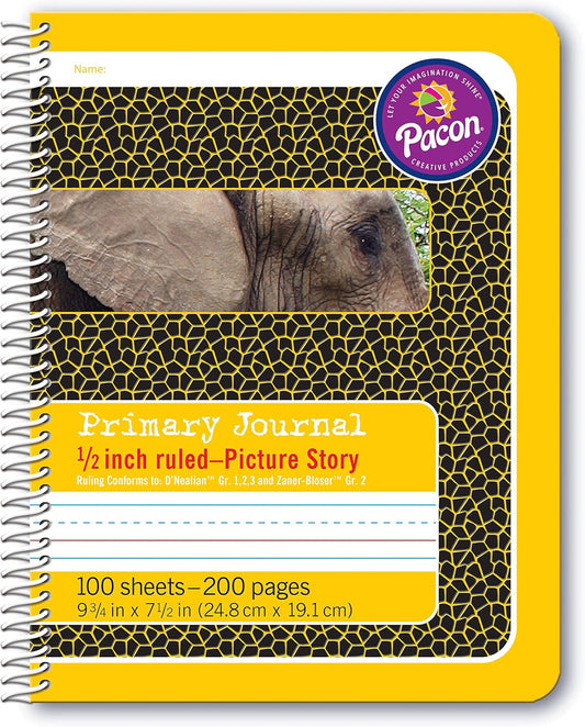 Pacon Yellow Primary Composition Book - 100 Sheets