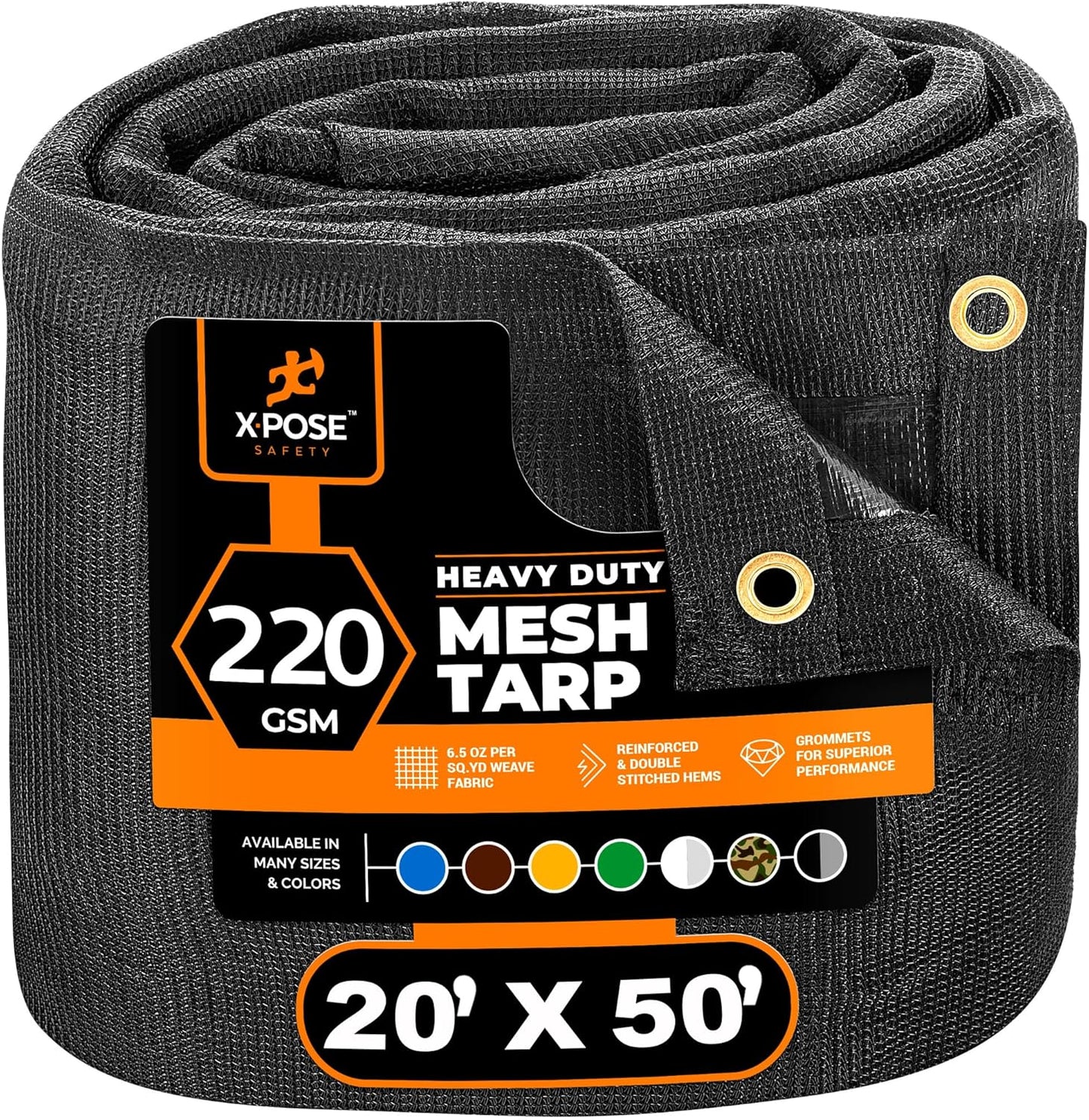 Xpose Safety Heavy Duty Mesh Tarp for Shade and Protection