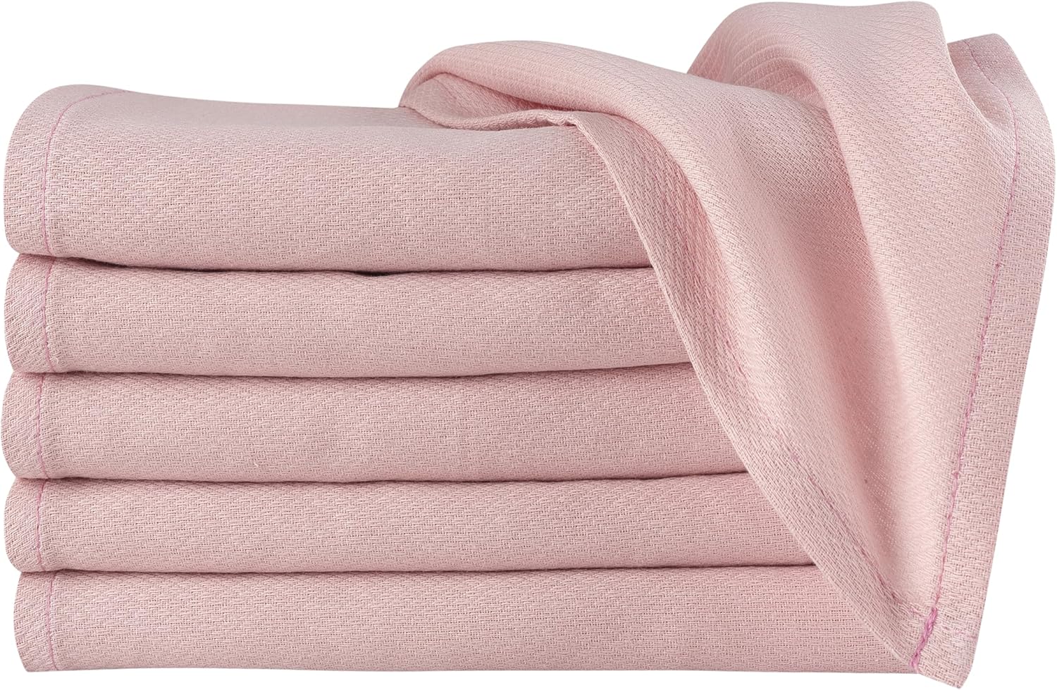 Little Pipers Deluxe Cotton Birdseye Burp Cloths - Ultra Absorbent Mauve Set