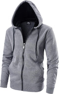 Men's Full Zip Fleece Hoodie for Stylish Cold Weather Wear