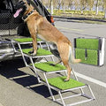 Extra Wide Dog Stairs for Large Dogs - Portable 4-Step Car Stairs