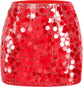 MANER Women's Sequin Mini Skirt Sparkle Bodycon - Party Ready