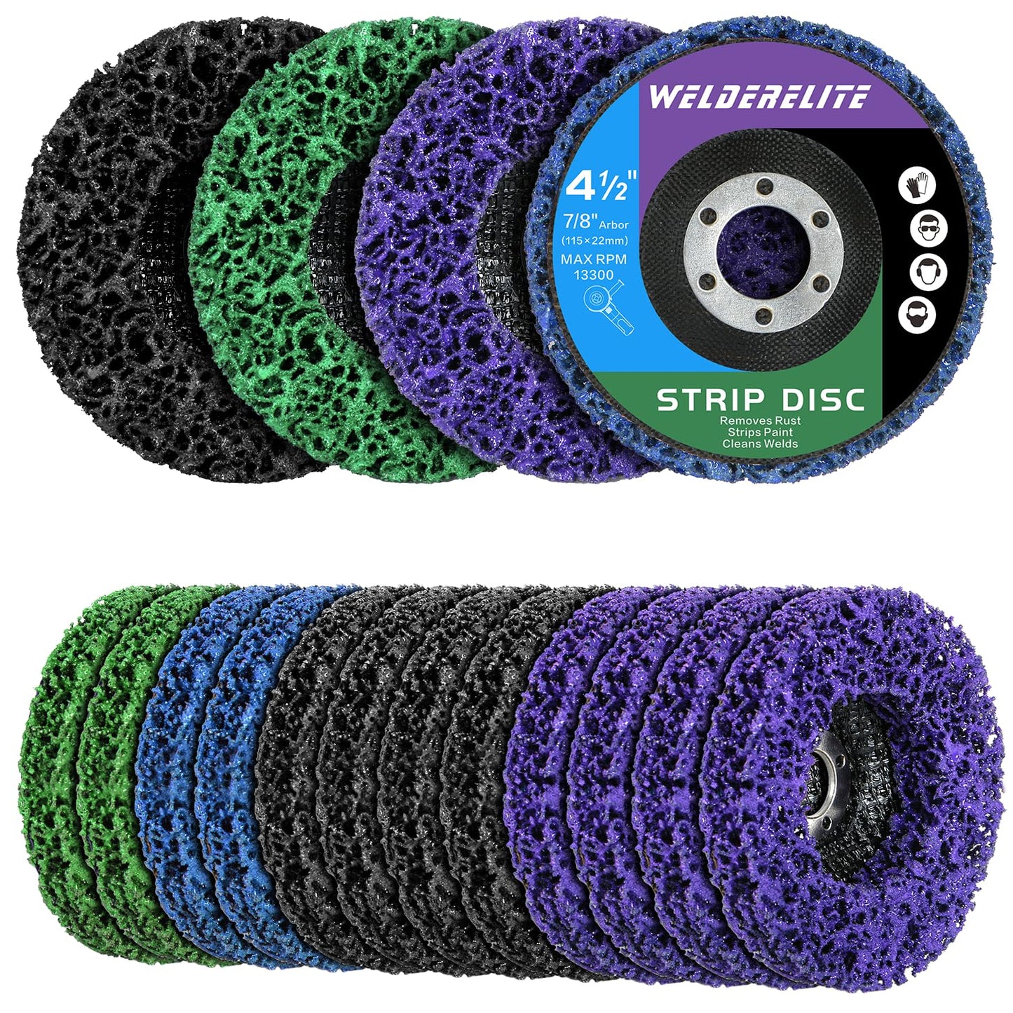 12-Pack Paint Stripper Discs for Angle Grinder - Multi-Surface