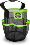 Camco Shower Caddy | Black & Green Mesh Organizer