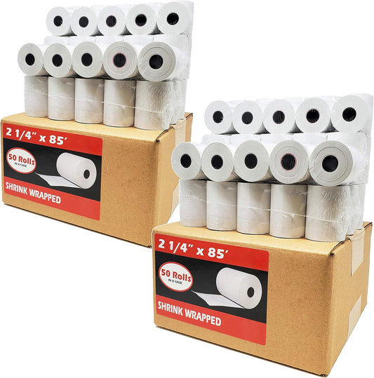 BuyRegisterRolls 100 Rolls 2 1/4 x 85 Thermal Paper