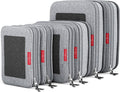 Compression Packing Cubes 6-Piece Set - Space Saving Travel Organizers